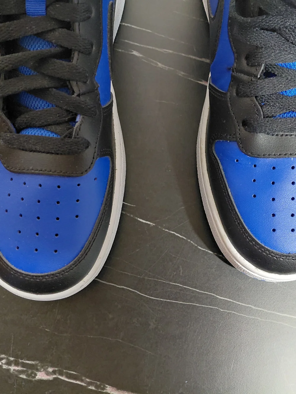 Nike Men’s High-Top Basketball Shoes - Black & Royal Blue
